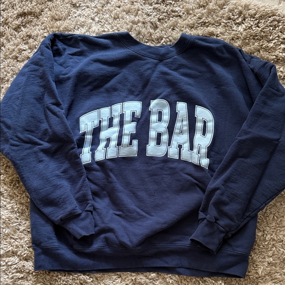 The Bar Crewneck Sweatshirt in Dark Blue - Picture 1 of 3